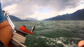 Sailing trip on Kootenay lake on the Bayfield 25 snorkeling the wreck of the Kuskonook [upl. by Ramirolg594]