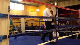 Dav Daniel youth boxing fight  The Meadway Kitts Green [upl. by Ollecram]