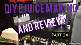 DIY E juice Mixing and Review NY Vanilla cheesecake By NMLS [upl. by Lavicrep]