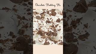 Chocolate Pudding Pie Recipe 🍫 shorts [upl. by Gerdeen]