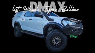 DMAX Lift  Wheels  Tyres  Bullbar [upl. by Abner832]