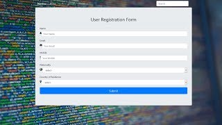 How To Create a Register Form Using PHP MySQL And Bootstrap [upl. by Yeltneb]