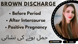 brown discharge before period  brown discharge kyu hota hai  mommy expertise [upl. by Codd]