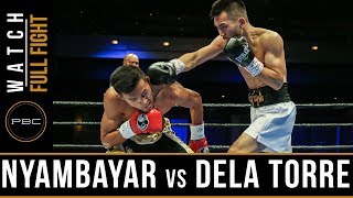 Nyambayar vs Dela Torre FULL FIGHT November 18 2017  PBC on Bounce [upl. by Enwahs719]