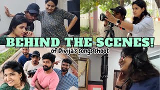 Behind the scenes of Divijas song shoot II Ishmart Malayaja II Divija Prabhakar [upl. by Assiral]