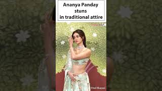 Anant AmbaniRadhika Merchant wedding Ananya Pandeys pastel perfection appearance at ceremony [upl. by Wandie]