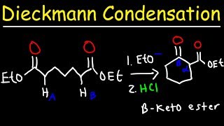 Dieckmann Condensation Reaction Mechanism [upl. by Norrek799]