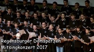 Regensburger Domspatzen  Ausschnitte aus dem 8 Mitsingkonzert 2017 Gast Blaskapelle Josef Menzl [upl. by Wera]