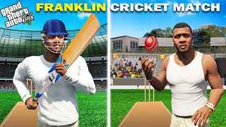 GTA 5  Franklin Playing First Ever Cricket Match In GTA 5  GTA 5 Mods [upl. by Oniluap]