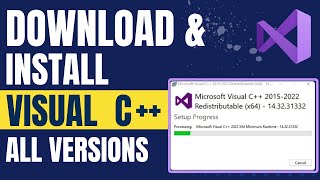 How to Download amp Install Visual C redistributable in Windows [upl. by Sutherland]