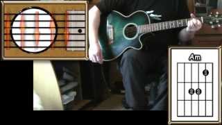 Against All Odds  Phil Collins  Acoustic Guitar Lesson detune by 2 frets [upl. by Ellsworth]