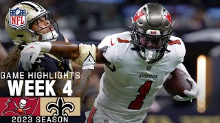 Tampa Bay Buccaneers vs New Orleans Saints  2023 Week 4 Game Highlights [upl. by Aronos]