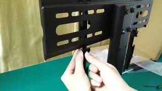 How to Install the Safety Lock of Perlesmith PSTVS04 Tabletop TV Stand [upl. by Ynatirb901]