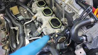 AUDI VW PORSCHE P2006 P2007 INTAKE MANIFOLD RUNNER VALVE STUCK CLOSED HOW TO FIX ADJUST INSTALL [upl. by Nnayt]