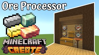 Minecraft  Create Mod  Super Efficient Ore Processor Farm [upl. by Jueta]