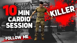 10 Minute KILLER Bodyweight Cardio Session  Fat Burning Workout  HIIT [upl. by Mill]