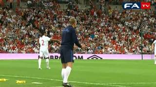 England vs Hungary  Pitchside footage 110810 [upl. by Doble]