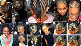 🌷💕IDÉES De TRESSES AFRICAINES TENDANCES 2021 Pour PETITE FILLE 👧 💖💕💖 child braid [upl. by Ycnej]