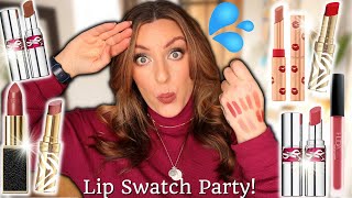 NEW LIPSTICK FORMULAS  SWATCH PARTY [upl. by Deeann636]