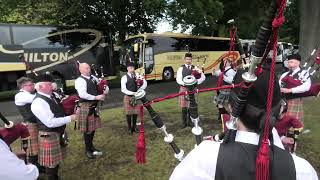 Scottish Pipe Band Championships  Dumbarton 2022  Tune Up [upl. by Saturday]