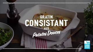 Gratin aux patates douces  Calendrier du lait 2018 [upl. by Nodyarg]