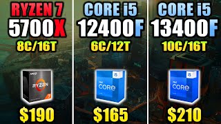 R7 5700X vs i512400F vs i513400F  Which CPU is Better Value for Money [upl. by Tingley863]