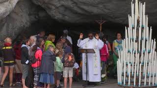 Le Chapelet depuis la Grotte de Lourdes  24072023 [upl. by Bordie]