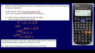 1 Reverse Percentages amp Percentage Change GCSE Maths  Edexcel Practice Tests Set 2  3H [upl. by Carn646]