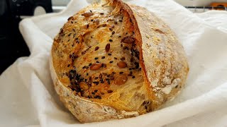 35 Seeded Sourdough BreadMultiseed [upl. by Nivert]