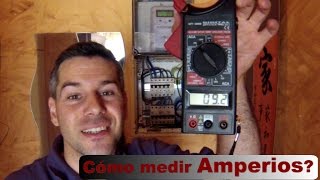 ¿Cómo medir AMPERIOS con la pinza amperimetrica Vídeo 33 [upl. by Haek]