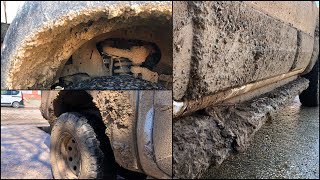 Ford RANGER YIKADIK  OFF ROAD yapmış araç nasıl yıkanır   How to wash SUPER MUDDY FORD RANGER 💦 [upl. by Yatnuahc]