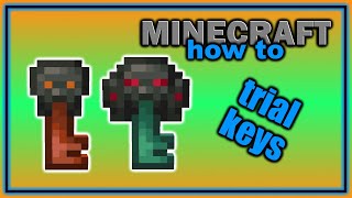 How to Get and Use a Trial Key and Ominous Trial Key 121  Easy Minecraft Tutorial [upl. by Bryce521]