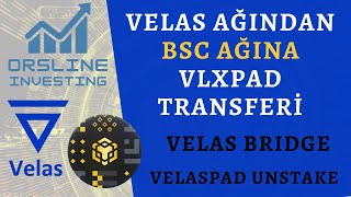 Velas Ağından BSC Ağına VLXPAD Transferi  Velaspad Unstake  Velas Bridge [upl. by Eniaral]