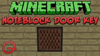 Minecraft Noteblock Door Key Quick Tutorial [upl. by Acinomal]