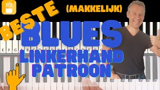 Beginners blues pianoles 1  Beste Blues Piano Linkerhand Patroon makkelijke versie [upl. by Jepson]