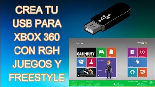 CREA USB PARA XBOX 360 CON RGH FREESTYLE Y JUEGOS [upl. by Westerfield]