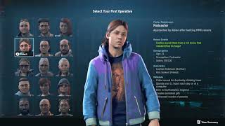 Watch Dogs Legion  All Operative Character Options and Bios [upl. by Modesta]