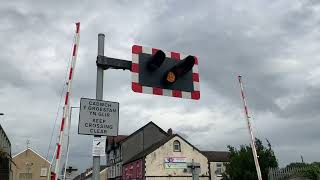 DOUBLE PASS Llanelli East Level Crossing 210924 [upl. by Meridith]