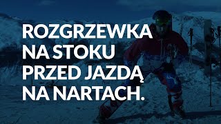 Rozgrzewka na stoku przed jazdą na nartach [upl. by Nosredna]