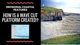 What are Wave Cut Platforms and how are they formed  annotated diagram and explanation [upl. by Elitnahc]