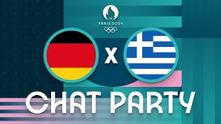 Germany v Greece  Mens Olympic Basketball Tournament Paris 2024  Chat Party ⚡🏀 [upl. by Ahsa]