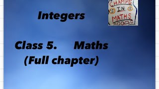 Integers Class 5 6 [upl. by Shayne366]