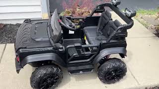 First Ride On 24V Ride on Toys for Big KidsLicensed Ford Bronco Raptor Electric Car 2 Seater Review [upl. by Tnecillim950]