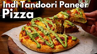 Indi Tandoori Paneer Pizza  Indian Style Pizza Recipe  Tandoori Pizza  Veg Pizza [upl. by Arretak592]