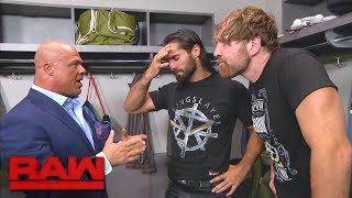 Dean Ambrose and Seth Rollins unite Raw July 17 2017 [upl. by Annawal]