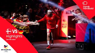 MATCH HIGHLIGHTS  Denmark vs Germany  EHF EURO 2024 semifinal [upl. by Lawlor16]