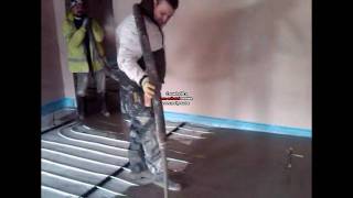 Liquid screed by Jones Plastering [upl. by Petracca]