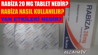 Rabiza 20 Mg Enterik Kaplı Tablet NedirRabiza Tabletin Yan Etkileri NedirRabiza Nasıl Kullanılır [upl. by Yetty]