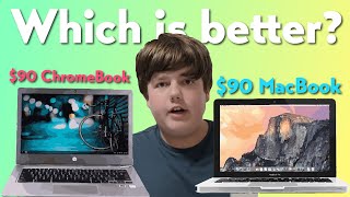 Cheap Chromebook VS 90 MacBook  Which is better macbook chromebook [upl. by Ruenhcs]