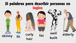 Aprende como describir personas en INGLES por su apariencia fisca [upl. by Aneral]